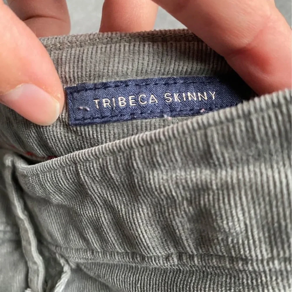 Tommy Hilfiger Gray Tribeca skinny Corduroy pants - Picture 3 of 4